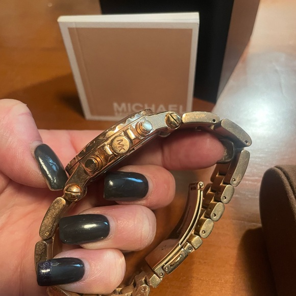 Michael Kors Rose Gold Chronograph Watch - Picture 7 of 7